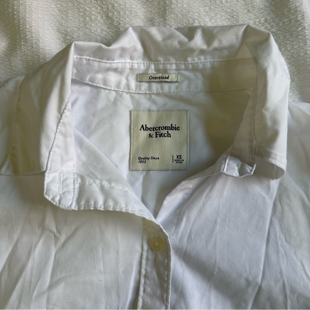 Oversized White Button-Down Shirt - image 2